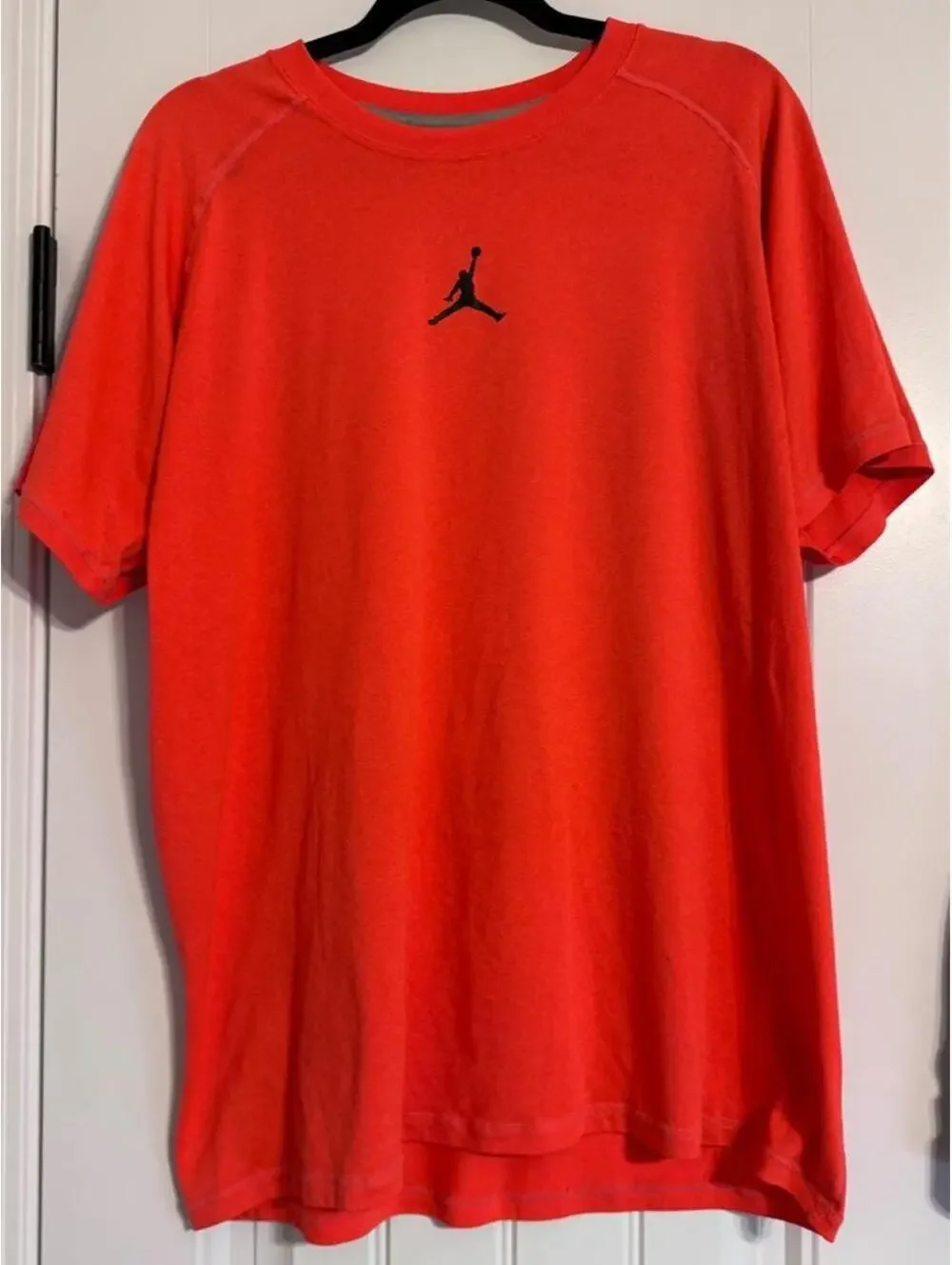 Nike Air Jordan Dri-FIT Center Jumpman Shirt - Infrared / Neon Red